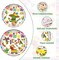96 Pieces Fiesta Party Tableware Set – Mexican Theme Disposable Plates, Napkins, and Colorful Forks for Cinco de Mayo Party, Taco Night, Birthday, or Fiesta Celebration, Serves 24 Guests